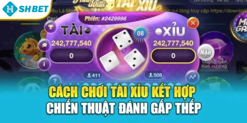 Cách chơi tài xỉu kết hợp chiến thuật đánh gấp thếp